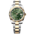 Datejust Two-Tone Green Dial Arabic Oyster Bracelet 40 mm