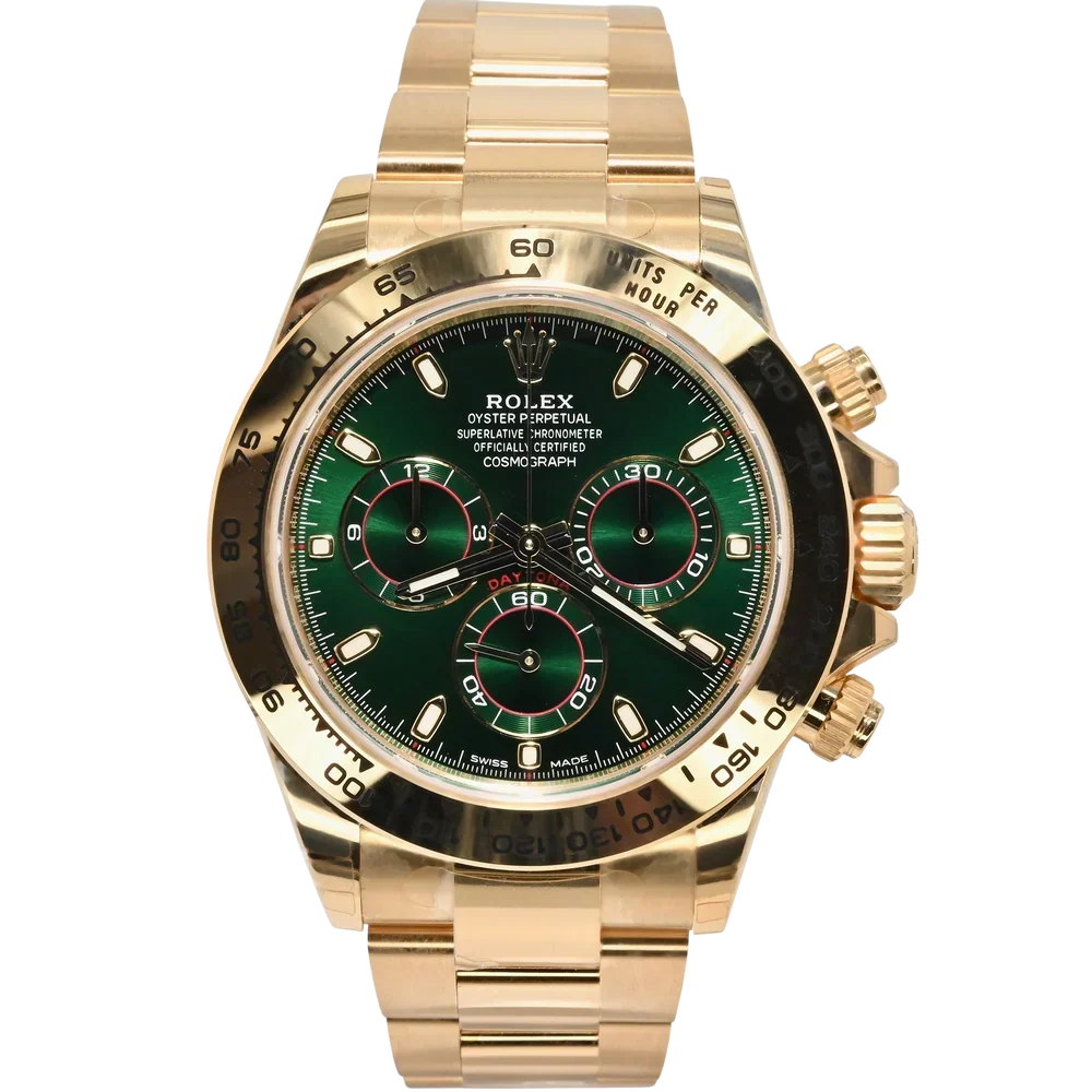 Cosmograph Daytona Gold Green Dial 40mm